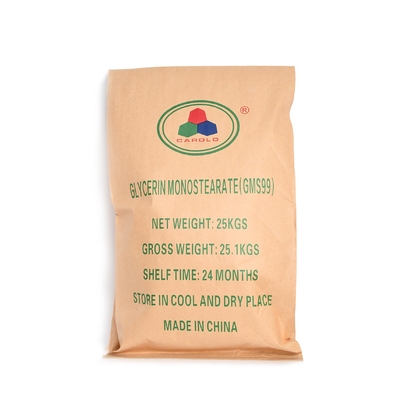 GMS Emulsifier Stabilizer Distilled Monoglyceride Kosher / Halal / FSSC22000 Certification
